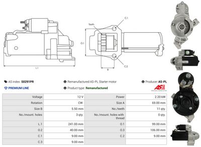 STARTER AS-PL S0291PR 4