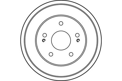 Brake drum Achter past: HONDA CR-V I, HR-V 1.6/2.0 10.95-