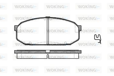 WOKING P4043.02 Тормозные колодки и сигнализаторы  для MAZDA 323 C IV (BG) 1.8 16V Turbo 4WD