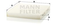 MANN-FILTER CU 27 008 Фільтр салону для JEEP (Джип)