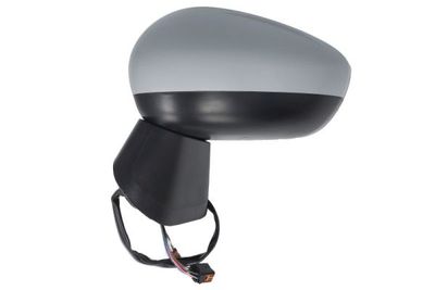Zijspiegel Links (elektrisch, in reliëf, met verwarming, assistent rijstrookverandering, under-coated, elektrisch opklapbaar) past: OPEL CROSSLAND X 03.17-