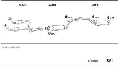 Układ wydechowy WALKER LR60122