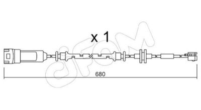 SENZOR DE AVERTIZARE UZURA PLACUTE DE FRANA