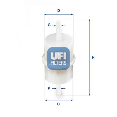 Топливный фильтр UFI 31.001.00 для FIAT 128