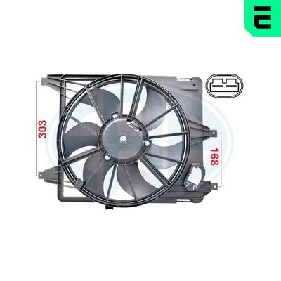 Větrák, chlazení motoru ERA 352086