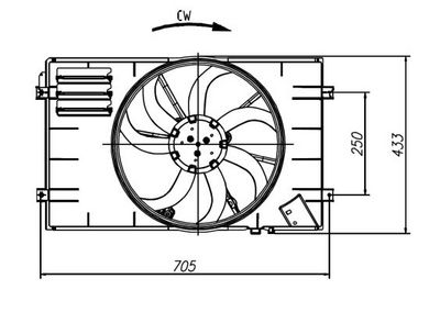 VENTILATOR RADIATOR NRF 47927 4