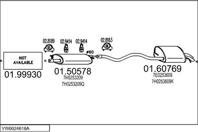 SISTEM DE ESAPAMENT MTS VW0024618A032270