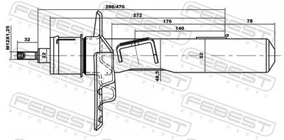 AMORTIZOR FEBEST 21110007FKIT 1