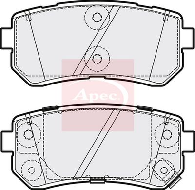 APEC Brake Pad Set, disc brake PAD2195