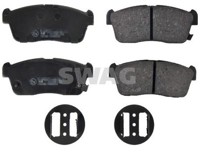 комплект спирачно феродо, дискови спирачки SWAG 88 91 6662