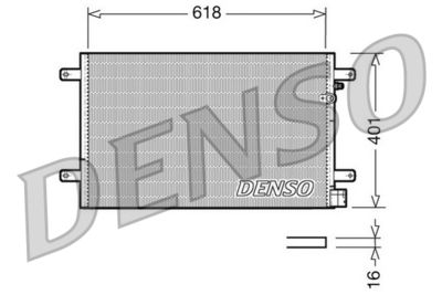 Конденсатор, кондиционер DENSO DCN02006 для SEAT EXEO