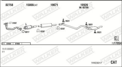Изпускателна система WALKER VW23017