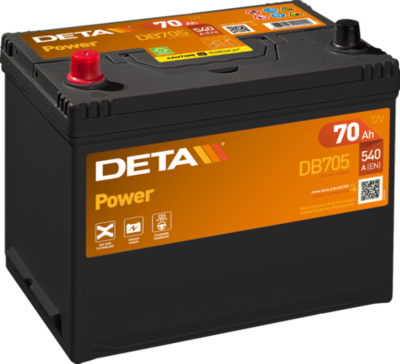 Стартерная аккумуляторная батарея DETA DB705 для CHERY BEAT