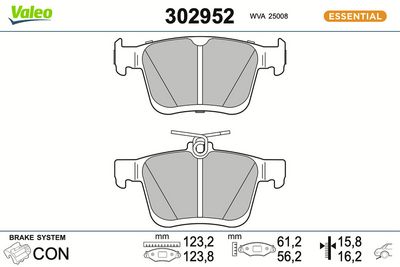 SET PLACUTE FRANA FRANA DISC VALEO 302952