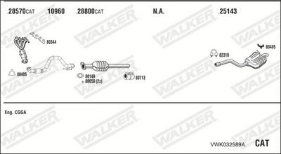 Изпускателна система WALKER VWK032589A