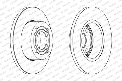 BREMSSCHEIBE FERODO DDF318 1