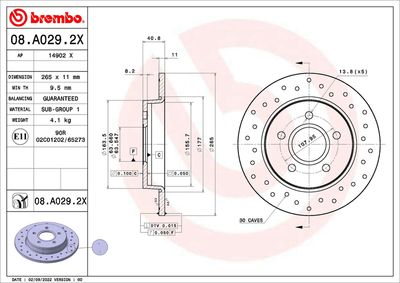 Brake Disc 08.A029.2X