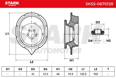 тампон на макферсън STARK SKSS-0670128