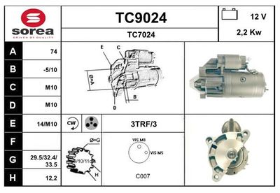 STARTER SNRA TC9024