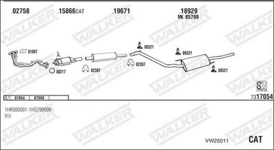 Изпускателна система WALKER VW25011
