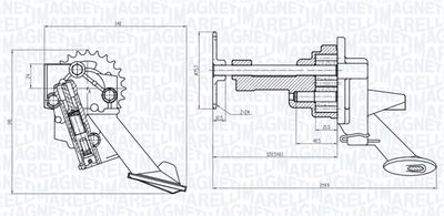 ÖLPUMPE MAGNETI MARELLI 351516000044 1