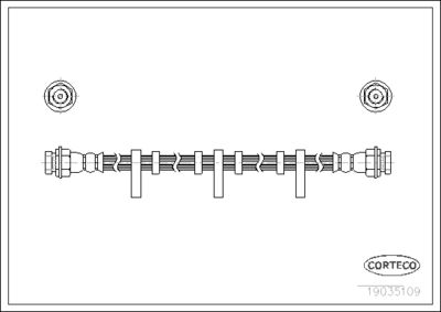 Тормозной шланг CORTECO 19035109 для CHRYSLER VOYAGER