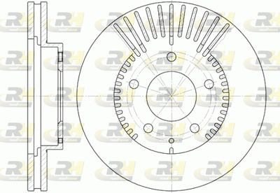 ROADHOUSE 6840.10 Тормозные диски  для MAZDA MPV (Мазда Мпв)