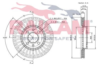 RAICAM RD00742 Тормозные диски для SAAB 9000 3.0 -24 V6 CD/CDE RAICAM RD00742 Тормозные диски для SAAB 9000 3.0 -24 V6 CD/CDE