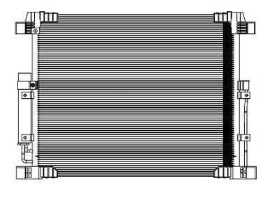 LUZAR LRAC 14F0A Радиатор кондиционера  для INFINITI  (Инфинити Qx70)