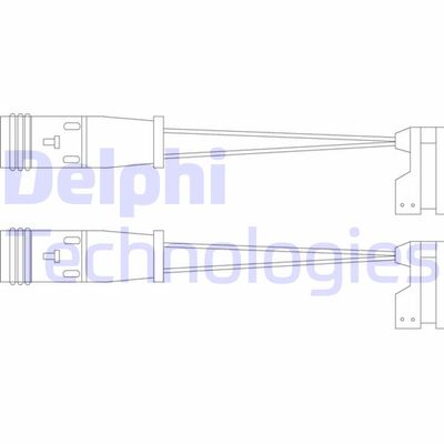 Сигнализатор, износ тормозных колодок DELPHI LZ0190 для MERCEDES-BENZ MARCO