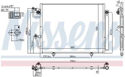 CONDENSATOR CLIMATIZARE NISSENS 94864 6