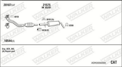 Изпускателна система WALKER ADK005600A