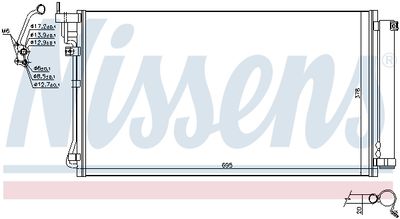KONDENSATOR KLIMAANLAGE NISSENS 941122 4