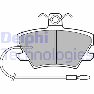 Комплект тормозных колодок, дисковый тормоз DELPHI LP518 для ALPINE V6