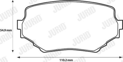 Brake Pad Set, disc brake 572420J