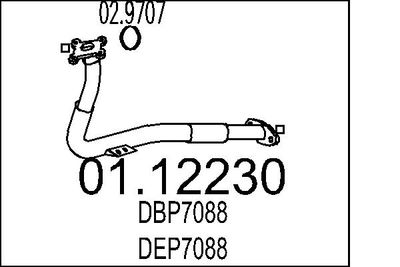 Rura wydechowa MTS 01.12230