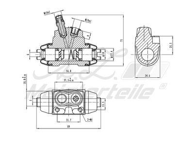 спирачно цилиндърче на колелото A.Z. Meisterteile AZMT-44-111-1143