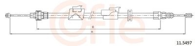 Cable Pull, parking brake 92.11.5497