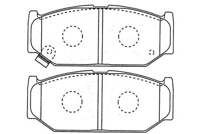 Kavo Parts Stabdžių trinkelių rinkinys, diskinis stabdys
