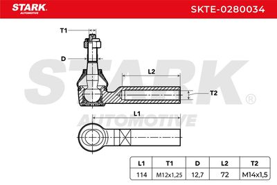 накрайник на напречна кормилна щанга STARK SKTE-0280034