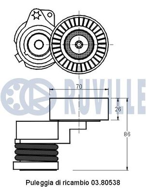 INTINZATOR CUREA CUREA DISTRIBUTIE RUVILLE 541225 1