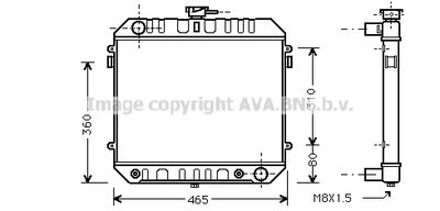 Радиатор, охлаждение двигателя AVA QUALITY COOLING OL2109 для OPEL MANTA