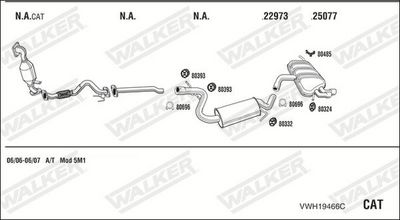 ABGASANLAGE WALKER VWH19466C