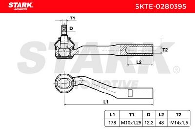 накрайник на напречна кормилна щанга STARK SKTE-0280395