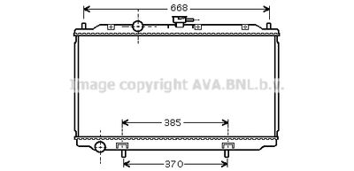 Радиатор, охлаждение двигателя AVA QUALITY COOLING DN2224 для NISSAN PRIMERA