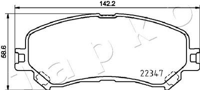 Brake Pad Set, disc brake 500707