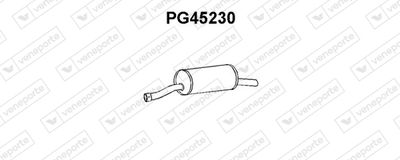 Предглушитель выхлопных газов VENEPORTE PG45230 для PEUGEOT J5
