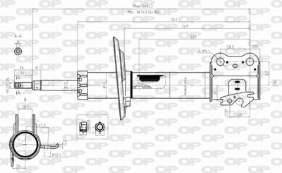 Амортизатор OPEN PARTS SAB8289.31 для DAIHATSU CHARADE