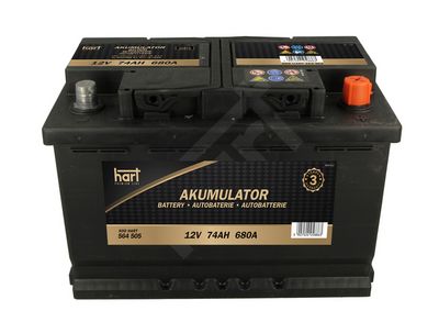 HART Autobatéria 74Ah 680A 564 505