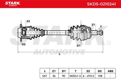 полуоска STARK SKDS-0210241